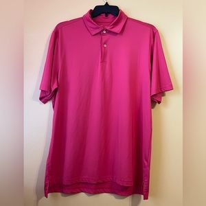 FG Tech Men's Pink Polo Size XL Pre-owned
